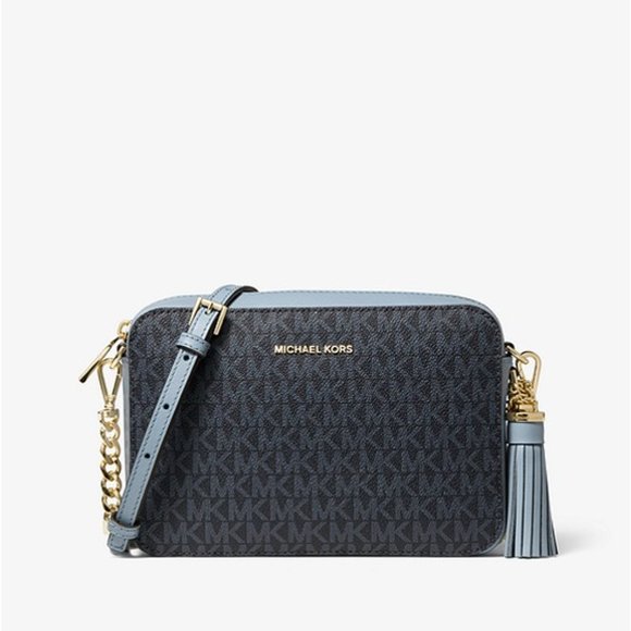 ginny medium logo crossbody bolsa michael kors